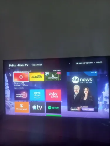 Philco roku 43 smart, top, funcionando tudo, perfeito estado