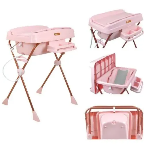 Banheira Burigotto rosa (completa) semi nova