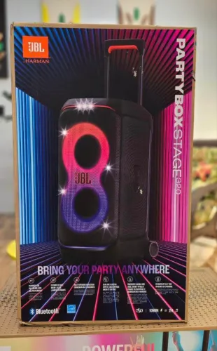 Caixa de som JBL PartyBox Stage 320 Preta - Harman LACRADO