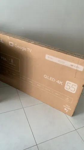 Smart TV 55" TCL 4K UHD QLED 55P7K Google TV AiPQ Google Assistente 3 HDMI 1 USB