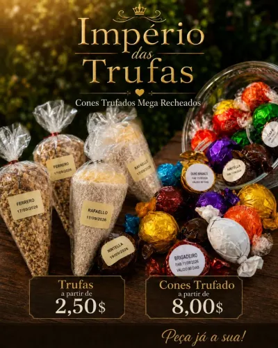 Trufas e Cones Trufados - Império das Trufas