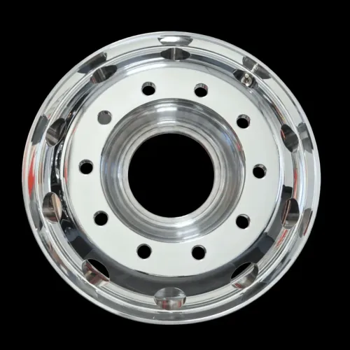 Roda de Alumínio Caminhão Aro 22,5 x 8,25 Alto Brilho Borda Larga