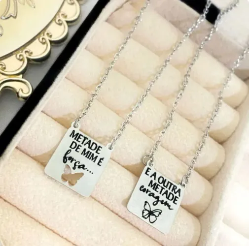 Escapulário aço inoxidável 