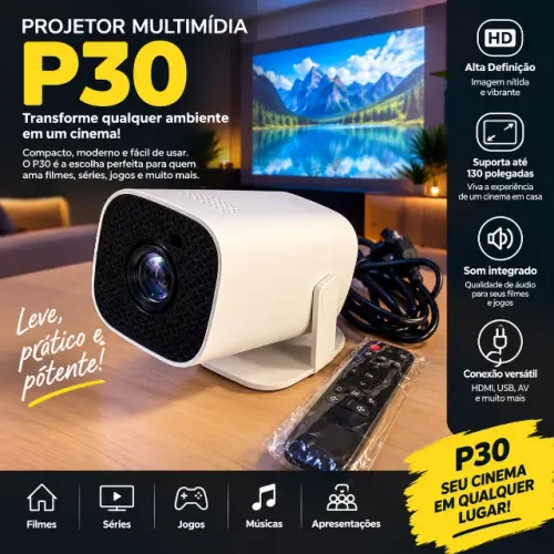Projetor P30 - Cinema em Casa