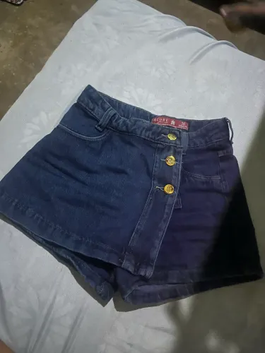 Saia jeans feminina