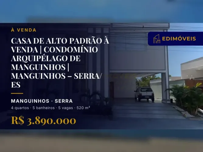 Exclusiva casa em Manguinhos: 4 suítes e acesso à praia, agende sua visita
