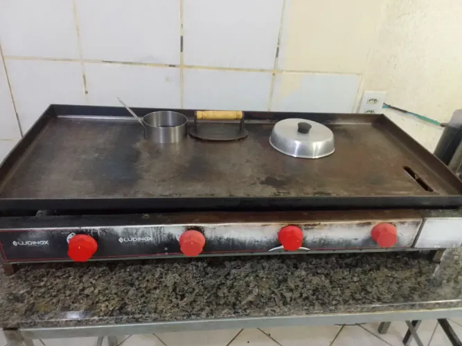 Chapa profissional para hambúrgueria 