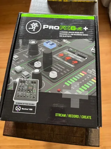 Mesa de Som MACKIE ProFX6v3+ - Analógica 6 Canais, BLUETOOTH - Podcast, streaming, studio