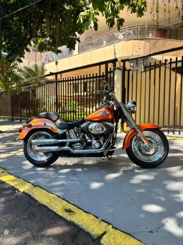 Harley Davidson Softail Fat Boy Classic 2014 Laranja