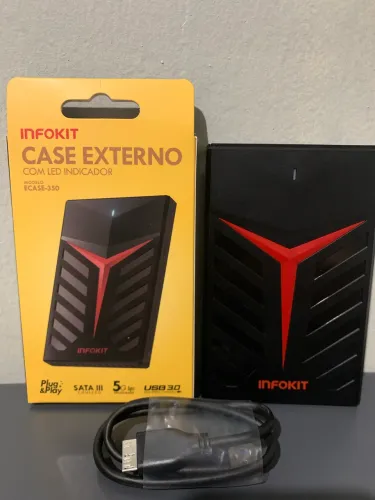 HD EXTERNO USB 3.0 NOVO 6 meses de garantia