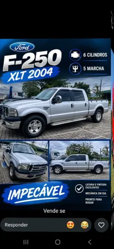 Ford F-250 XLT 4.2 180cv CD TB Diesel 2004