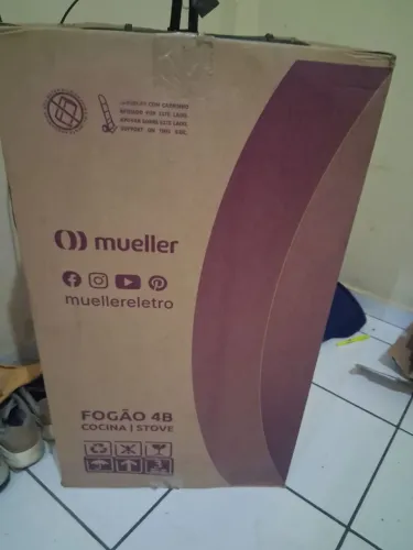 Fogão novo na caixa