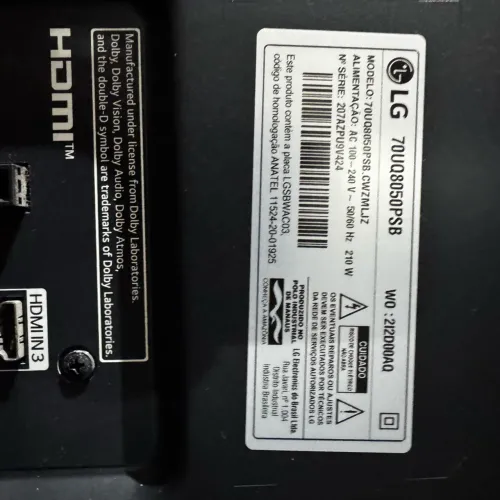 Televisor led para retirada de peças