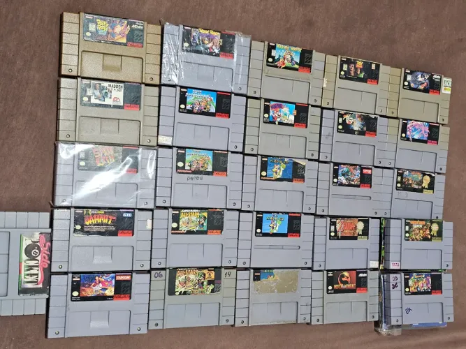 Fitas originais SNES 