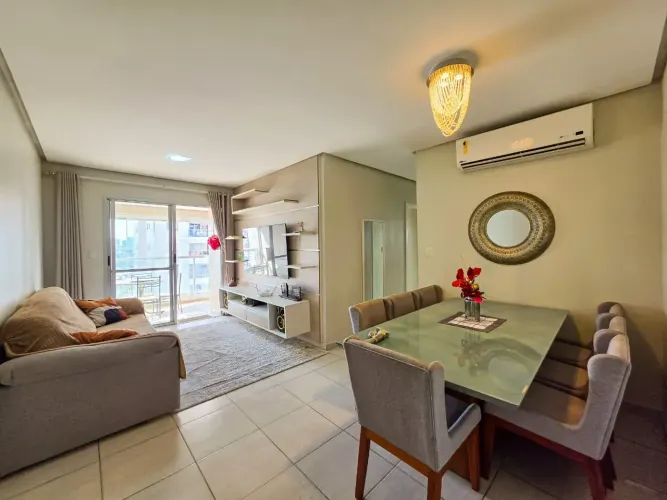 Apartamento 98 m² no Key Biscayne com Vista para Piscina e Varanda Gourmet - Aleixo - Man