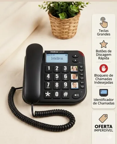 Aparelho telefônico Intelbras