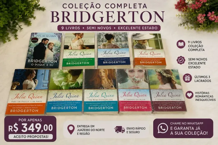 Coleção completa + extra FELIZES PARA SEMPRE Bridgerton