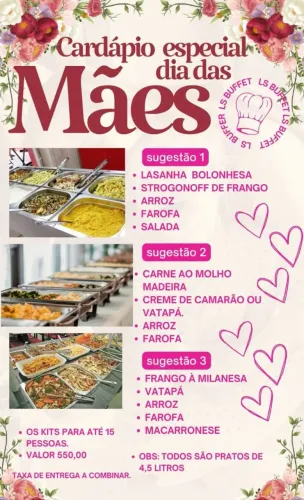 Buffet almoço do dia das mães - *