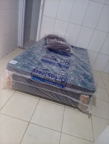 Cama casal box e colchão