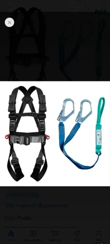 Cinturão paraquedista + Talabarte Hércules (Novo)