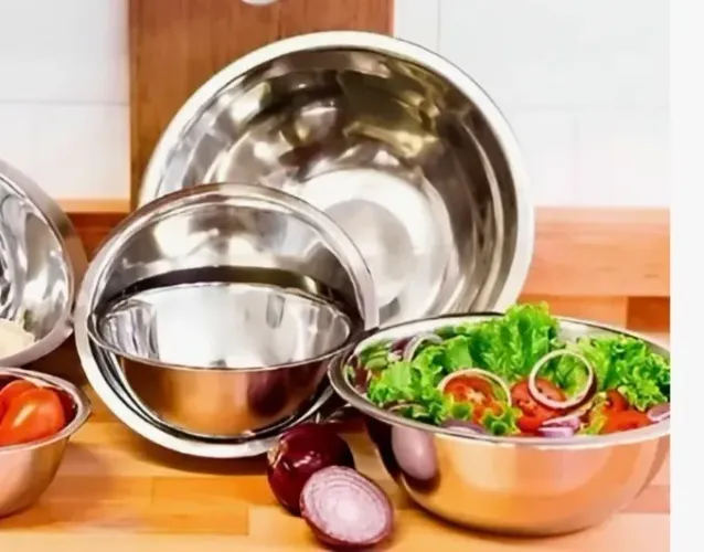 05 bowls tigelas em inox