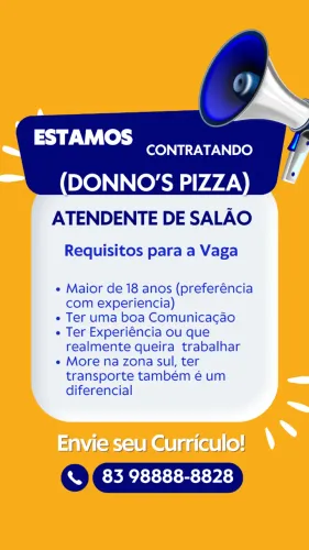 ATENDENTE GARÇONETE 