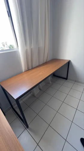 Mesa estilo industrial Louro Freijó 180 X 70cm