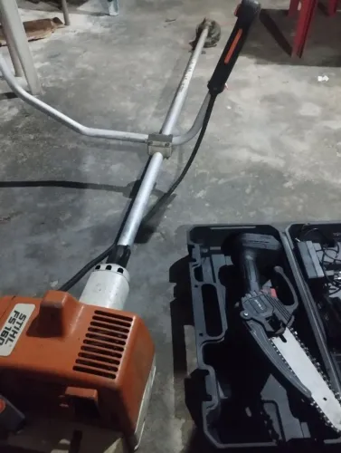 Roçadeira sthil 160 e poldador de galho