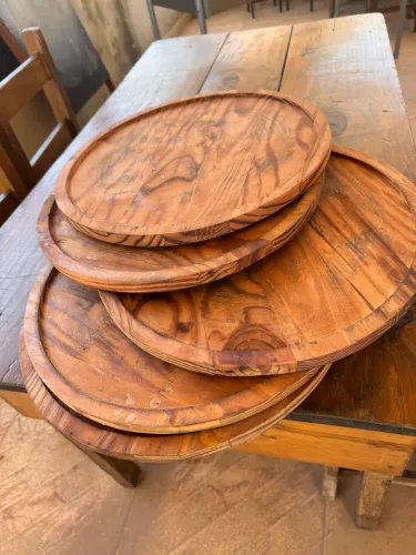 Tábua de madeira para pizza