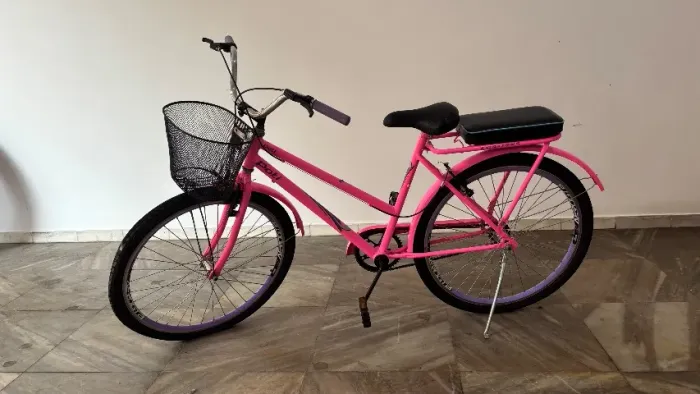 Bicicleta 26 Rosa Poti Aro Alumínio