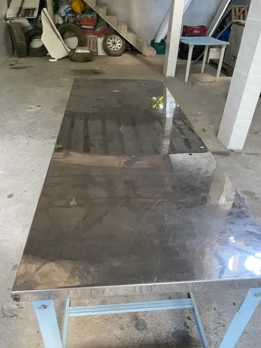 MESA DE SERVIÇO INOX 