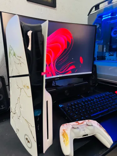 Ps5 slim1 Ghost Of Yotei edição limitada 1TB Novo + NF