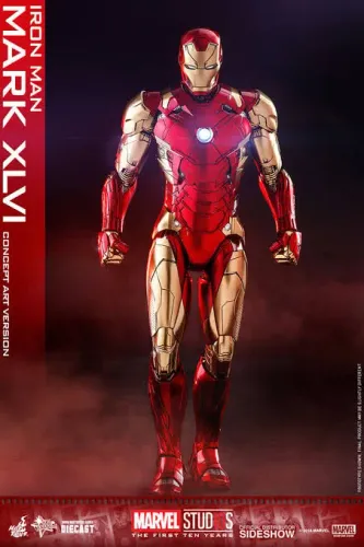Iron man Mark 46 concept art 1/6 homem de ferro Diecast exclusiva 