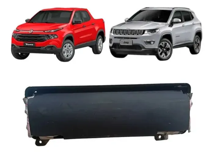 Bolsa Airbag Joelho Fiat Toro  Jeep Compass 2018 A 2020 Orig Preto