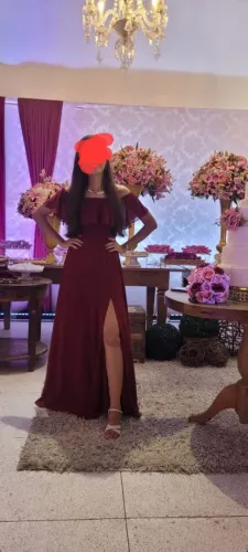 Vestido Marsala de festa, madrinha ou formatura.