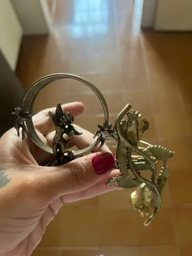 Porta guardanapo de prataria