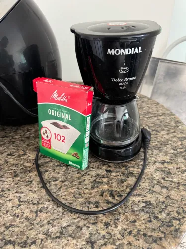 Cafeteira Elétrica Mondial Dolce Arome Black