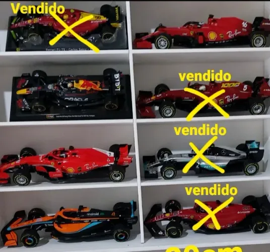 miniatura formula 1 reliquia 32cm 450 cada um