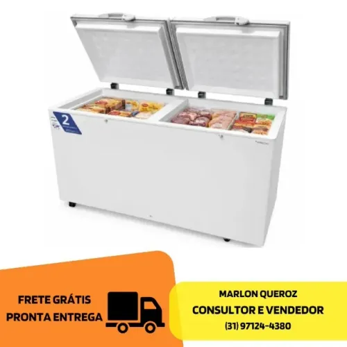 Freezer Horizontal 2 Tampas 503L Fricon