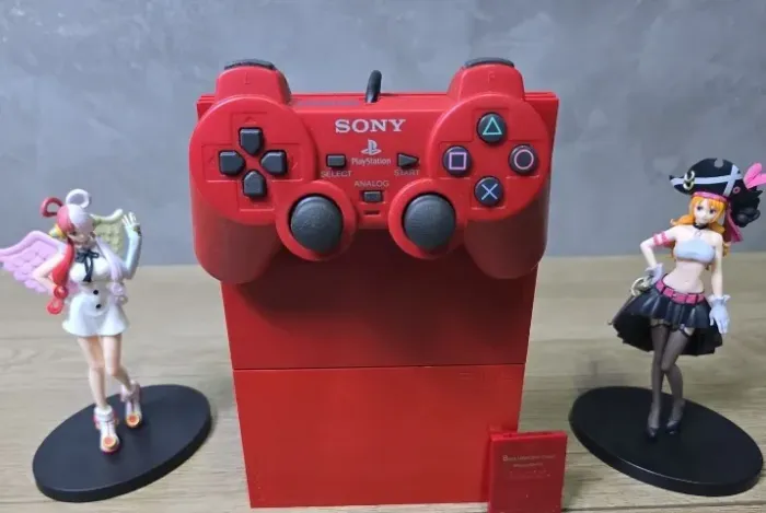 ? PS2 SLIM VERMELHO - EDIÇÃO DIFERENCIADA ?
