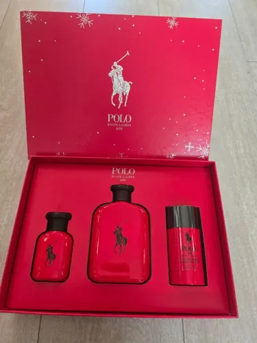 Kit Perfume Ralph Lauren Men's Polo Red 3 produtos kit original