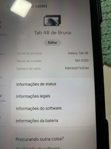 Vendo tablet Samsung A8