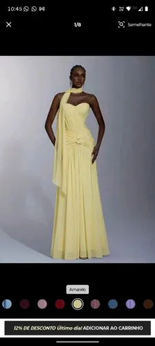 Vestido amarelo novo