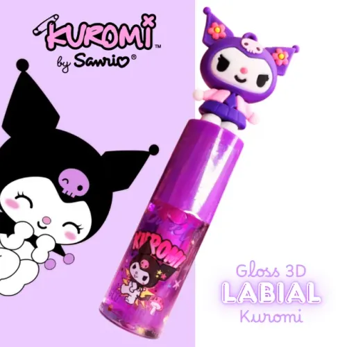 KIT 10 undiades GLOSS BRILHO LABIAL BATOM KUROMI HELLO KITTY KAWAII GEEK 