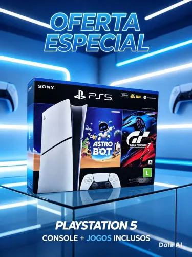 Playstation 5 Slim Digital+2 jogos Novo lacrado 