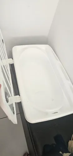 Banheira de Bebê com Suporte Cinza 30L<br>Cor