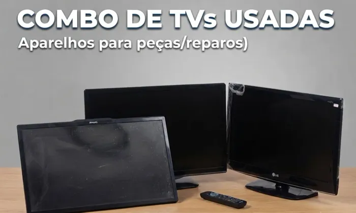 Combo com 3 TVs para peças ou reparos