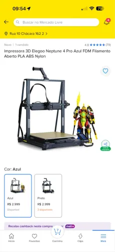 Impressora 3D Nepture 4 pro