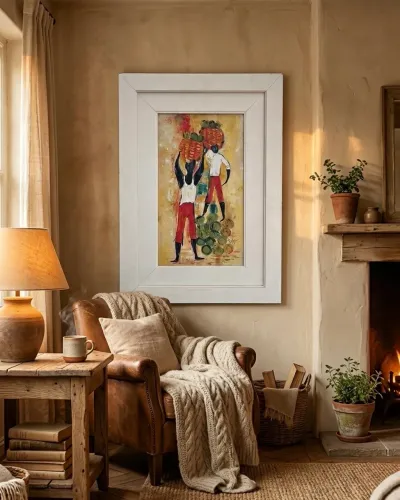 Lindo quadro decorativo óleo sobre tela