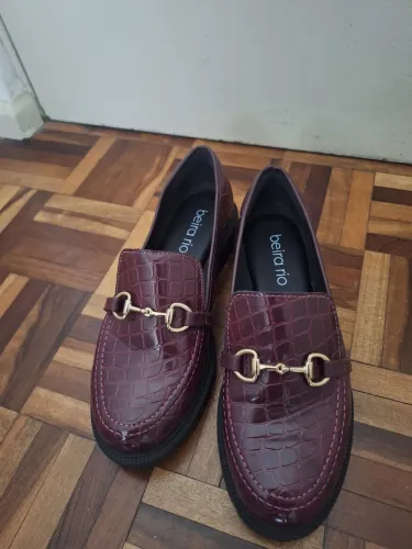 Mocassim Vinho Beira Rio 37
